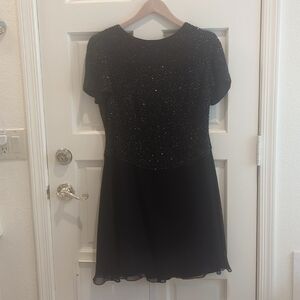 Bieff Basic beaded black dress